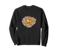 Naranja Gato Flores Jardinería Gatito Jengibre Gatos Sudadera