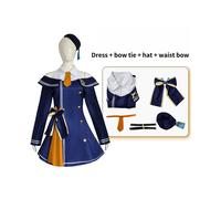 (Naranja, L) Disfraz colorido de Hatsune Miku para cosplay, juego de rol, fiesta popular de Halloween