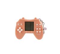 (Naranja) Mini mando de juego Tetris Blast Block, juguete retro, llavero electrónico, adornos colgantes
