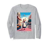 Naranja Mujer Sol Italia Mercado Alegría Energía Citrus Manga Larga