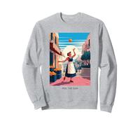 Naranja Mujer Sol Italia Mercado Alegría Energía Citrus Sudadera