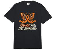 Naranja para la Conciencia de la Esclerosis múltiple de la EM Defensor Comfort Colors Adult Heavyweight T-Shirt