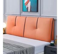 Naranja,Paste 47"/Full,Almohada para Cabecera Soporte Lumbar Grande para El Cuello Respaldo Tapizado Refuerzo Cojín para El Hogar Sofá Cama Bolsa Suave Extraíble Almohada