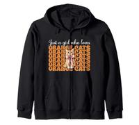 Naranja Tabby Es Mi Espíritu Animal Naranja Gato Tabby Gato Niña Sudadera con Capucha