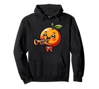 Naranja Toca Trompeta Sonrisa Dulce Sudadera con Capucha