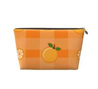 Naranja y Hojas de Naranja, Bolsa de artículos de tocador Bolsa de Maquillaje Bolsa de cosméticos Bolsa de artículos de tocador de Viaje portátil