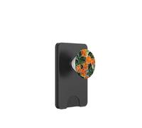 Naranjas en rodajas manchadas cítricos patrón botánico PopSockets PopWallet para MagSafe