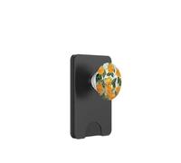Naranjas en rodajas manchadas cítricos patrón botánico PopSockets PopWallet para MagSafe