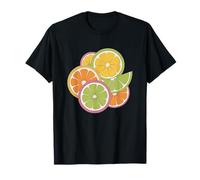 Naranjas Limones Diversión Cítricos Verano Amarillo Naranja Verde Camiseta