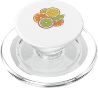 Naranjas Limones Diversión Cítricos Verano Amarillo Naranja Verde PopSockets PopGrip para MagSafe