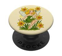 Narciso Fairy Spring Magic Blooming Garden Sprite PopSockets PopGrip Adhesivo