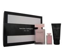 Narciso Rodriguez For Her Eau de Parfum - Set de regalo de 50 ml (contiene 50 ml de EDP, loción corporal de 50 ml y miniatura de 7,5 ml)