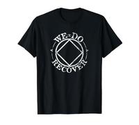 Narcóticos Anónimos: Nos Recuperamos Camiseta gráfica económica, Hombre, Negro, M