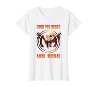 Narcóticos Anónimos Oficiales: Phoenix Rising Camiseta gráfica económica, Mujer, Blanco, XL