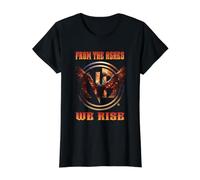 Narcóticos Anónimos Oficiales: Phoenix Rising Camiseta gráfica económica, Mujer, Negro, XS