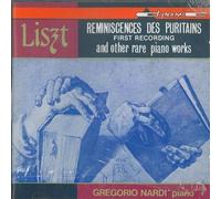 NARDI GREGORIO (piano) - Fantasia e fuga su un tema B.A.C.H S 529 Litanei S 562 (Schubert) Berceuse S 174b R 57b (2 versione) (1863) Reminiscenza da Puritani Variazioni su 'Weinen Klagen Sorgen Zagen' S 180