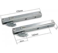 Nardi Samet - Juego de 2 bisagras para puerta de horno empotradas