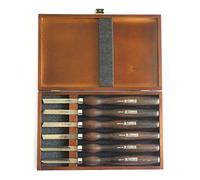 Narex Cinceles de torno para torneado de madera, juego de 6 piezas