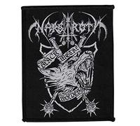 Nargaroth - Parche de metal negro con diseño de lobo