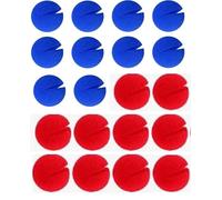 narices de payaso esponjosas pack 20 unidades azul y rojo para disfraces, fiestas temáticas, Halloween y eventos escolares adultos y niños