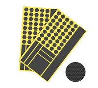 Narisley Kit de agarre de goma, 92 piezas de cinta adhesiva antideslizante de fricción mejorada para uso en interiores y exteriores, personalizable, duradero, precortado para taza, mango de