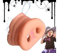 Nariz de pico de loro: banda elástica realista para nariz de pico de loro, accesorios de nariz de animales, disfraz de Halloween reutilizable para cosplay