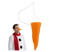 Nariz de Zanahoria Naranja Narizs Falsa Zanahoria Prótesis de Nieve Muñeco de Nieves de Guantes Blancos Accesorios para Muñeco de Nieve Navideño Cosplay Carnaval Juego rol Fiesta Invierno (Paquete B)