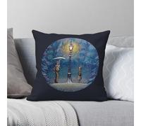 Narnia Magic - Funda de almohada de poliéster y lino, terciopelo, con cremallera, decoración creativa para sofá