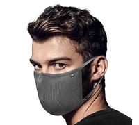 Naroo F.U Plus Copper - Mascarilla reutilizable de tela transpirable con hilo de cobre y filtro antipolvo lavable MICRONET, soporte de orejas ajustable, clip para la nariz para deporte o vida diaria