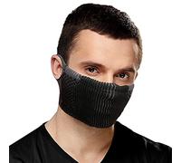 NAROO F5s - Mascarilla deportiva 2 en 1 reversible, reutilizable de tela transpirable con filtro antipolvo lavable MICRONET, soporte de orejas, clip ajustable para nariz para deporte o vida diaria