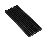 Naroote 10 Colores 5 Uds Barras de Cera para Sellar, Barras de Cera para Sellos para Tarjetas de Invitación de Boda de Cumpleaños Vintage (BLACK)