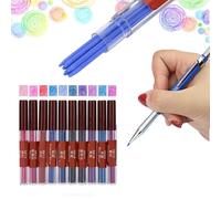 Naroote 10 Minas para Portaminas de 2,0 Mm, Recambios Coloridos, Cilindro de Almacenamiento de Minas con Tamaño Pequeño, Seguro y No Fácil de Romper, Ideal para Dibujar y Escribir, Se Adapta a Lápices