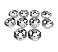 Naroote 10 Uds Cuencos de Acero Inoxidable, Cuenco de Arroz para Sopa de Doble Pared, Cuencos de Metal Versátiles y Resistentes para Aperitivos para el Hogar, Oficina y Escuela