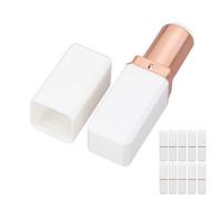 Naroote 10 Unidades de Tubo de Lápiz Labial Vacío Portátil DIY, Botella Recargable con Tapa para Brillo de Labios, Cremas Corporales, Viajes, Recipiente de Plástico para Lápiz Labial para la Vida