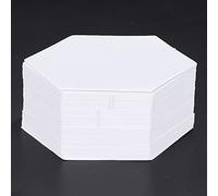 Naroote 100 Plantillas de Patchwork de Papel Hexagonal, Molde para Acolchar, Herramienta de Costura para Manualidades, No Necesita Máquina de Coser ni Tijeras, con Tamaño Estándar, para Hermosos