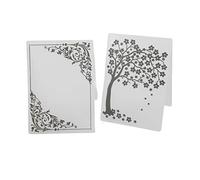 Naroote 2 Carpetas de Relieve, Texturas Decorativas de Plástico, Plantillas para Hacer Bricolaje, Plantillas de Diseño en Relieve en con Placas Artesanales, Ideal para álbumes de Recortes, Tarjetas,