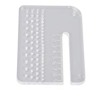 Naroote 2 Placas de Ayuda para Punzonado, Herramienta de Costura de Cuero Acrílico, Herramienta de Punzonado Preciso para Artesanía en Cuero con Construcción de 4 Mm de Grosor, Ideal para Trabajar el