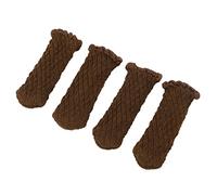 Naroote 20 Protectores de Suelo para Patas de Silla de Punto Grueso para Suelos de Madera, Hermoso Material de Fibra de Poliacrilonitrilo, Adecuado para Varios Muebles (Chocolate Elegante)
