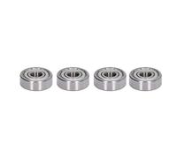 Naroote 20 Rodamientos Rígidos de Bolas Sellados con Hierro, Ligeros y Duraderos para Cargas Radiales y Axiales en Maquinaria (Sello de chapa de hierro 627.)