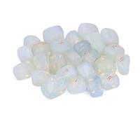 Naroote 25 Piedras de Runa de Cristal con Alfabeto de Anciano Grabadas Naturales para Meditación de Adivinación, Piedras de Letras de Mente Pacífica para de PCoket (Ópalo)