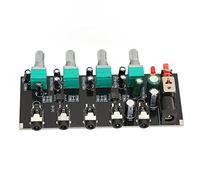 Naroote 4 Way Stereo Sound Mixer Board Compact Design DIY Sound Source