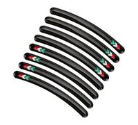 Naroote 8 Uds Pegatinas Reflectantes Impermeables para Llantas de Rueda Decoración Elegante Apta para Racing Car 12x1cm (#4)