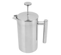 Naroote a Presión Francesa de Acero Inoxidable, Doble Pared, Duradera, Prensa de café Hecha a Mano para Acampar, Viajes Al Aire Libre, 1 Unidad (350ML)