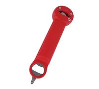 Naroote Abridor de Tarros Retráctil, Tapa Abridor de Botellas 3 en 1 Multifuncional con Agarre de Dientes de Sierra y Extendido, Ideal para Cocina de Niños Mayores (rojo)