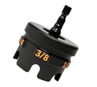 Naroote Accesorio para Taladro Giratorio Tuercas Extractor de Vástago Hexagonal para Varilla Roscada 1/4 3/8 1/2 Pulgadas con 6 Cabezales de Repuesto Eficiencia Mejorada Herramienta