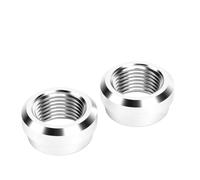Naroote Accesorio Soldable de Aleación de Aluminio, Tapón Roscado Hembra NPT de 3/8 Pulgadas para Tubería Intercooler del Tanque de, Tolerancia a Alta Presión y Temperatura, 2 Unidades