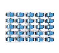 Naroote Acoplador de Fibra óptica SC-SC Adaptador de Conector de Brida de Baja Pérdida de Inserción para Marco de Distribución de Fibra óptica, Suministros Industriales