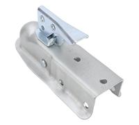 Naroote Acoplador de Remolque Recto Acoplador de Lengüeta Soldable con Cadena de Cierre de Seguridad para Bola de Enganche de 1-7/8 Pulgadas Canal de 2 Pulgadas 2000 Libras
