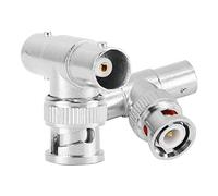 Naroote Adaptador BNC Macho a Hembra con Transmisión Rápida para Divisor de Vídeo de Vigilancia de 3 Vías, para Aplicaciones de Vídeo