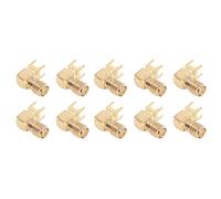 Naroote Adaptador Coaxial RF Panel Conector SMA RF Estable y Duradero para Circuitos 10 Piezas para Sistemas GPS y Puntos de Acceso WiFi Material OFC